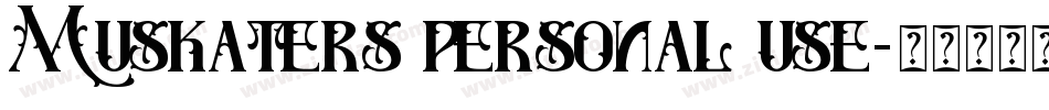 Muskaters personal use字体转换